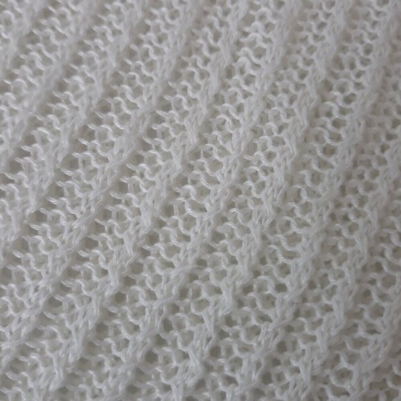 NWT Talbots Linen Open Weave Sweater Medium Summer Beach Vacation Resort - Picture 2 of 6